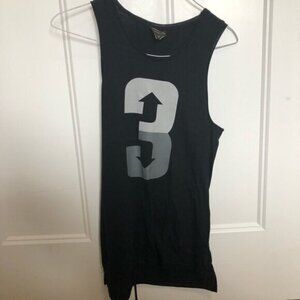 Black Baseball Tank Top 3 up 3 down baseballism size xsmall NWOT